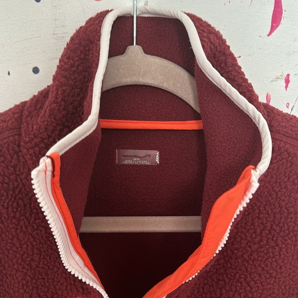 FP MVMNT NWOT's "Hit The Slopes" Vest in Oxblood & Orange ; Incredible Combo! - Picture 4 of 6